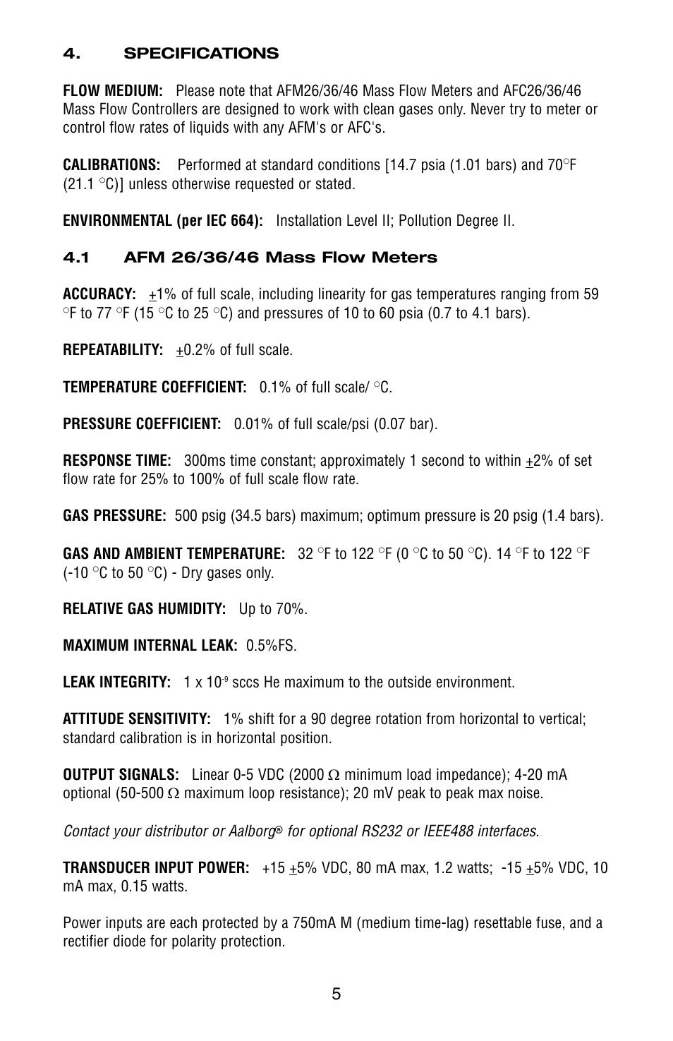 Contact your distributor or aalborg | Aalborg AFC User Manual | Page 8 / 36