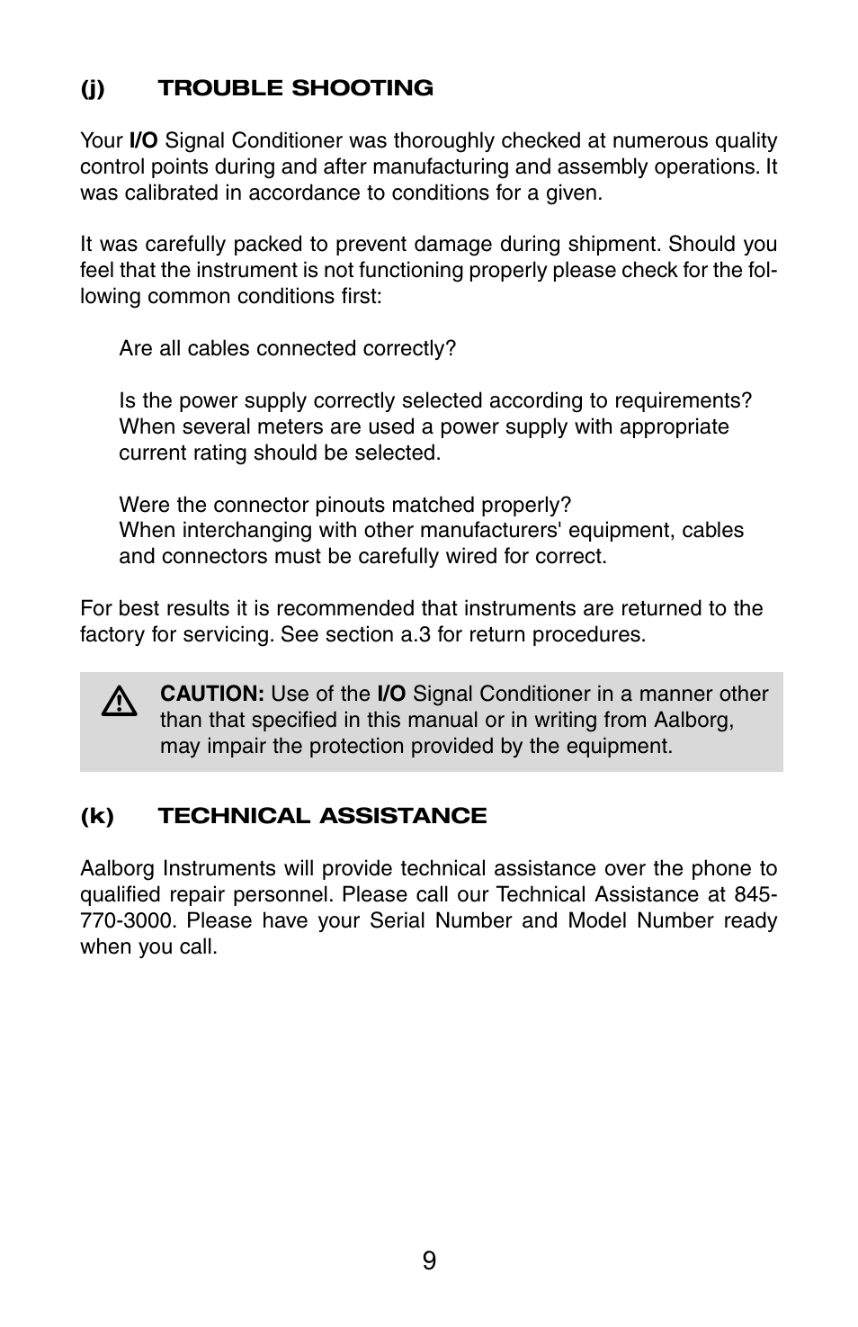 Aalborg I/O-485 User Manual | Page 12 / 16