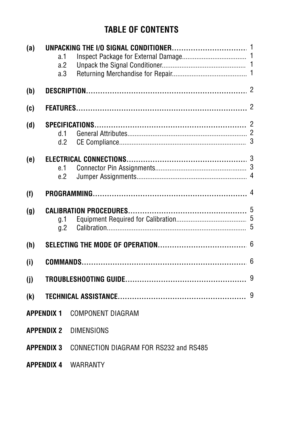 Aalborg I/O-485 User Manual | Page 3 / 16