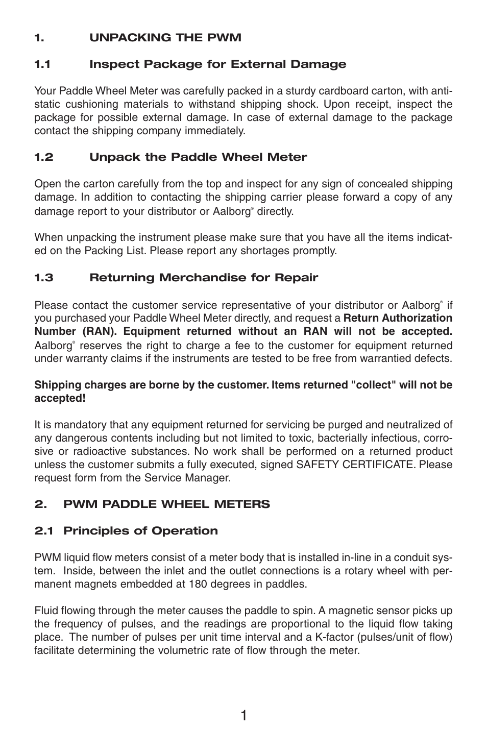 Aalborg PWM Paddle User Manual | Page 4 / 8