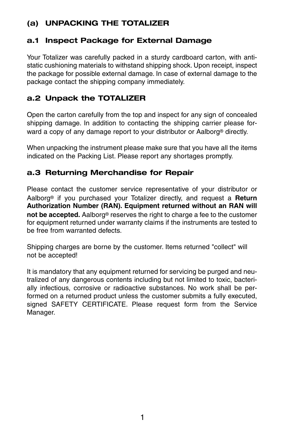 Aalborg Totalizer User Manual | Page 4 / 16