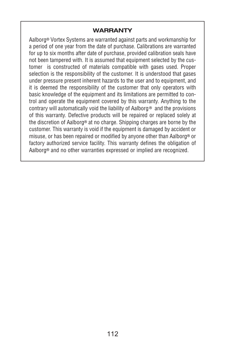 Aalborg Vortex User Manual | Page 117 / 117