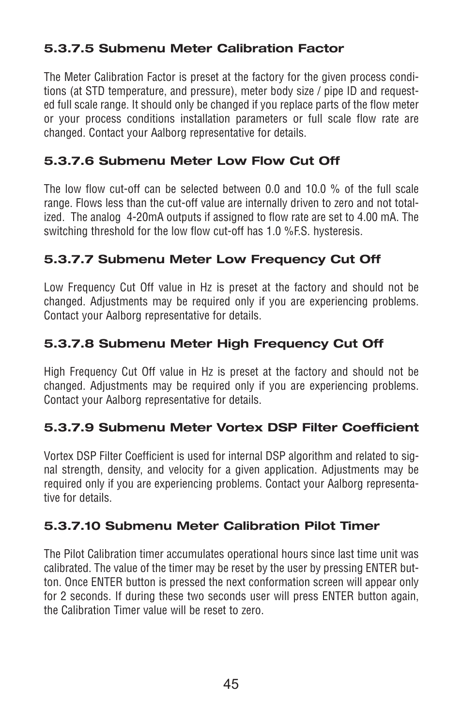 Aalborg Vortex User Manual | Page 50 / 117