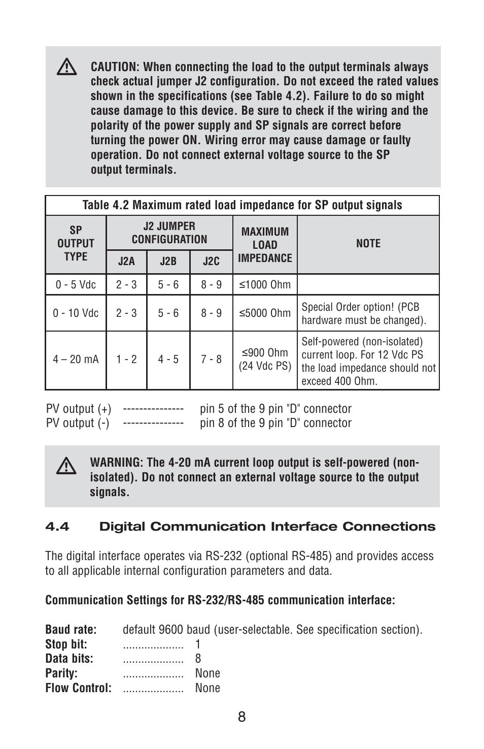 Aalborg TIO Totalizer I/O Flow Monitor/Controller User Manual | Page 12 / 98
