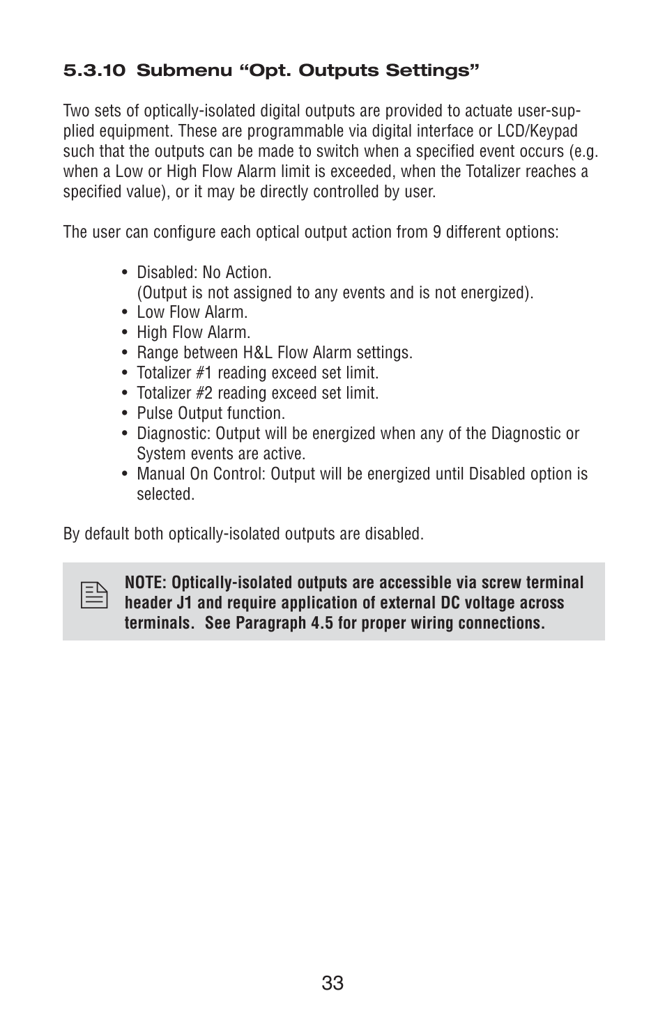 Aalborg TIO Totalizer I/O Flow Monitor/Controller User Manual | Page 37 / 98
