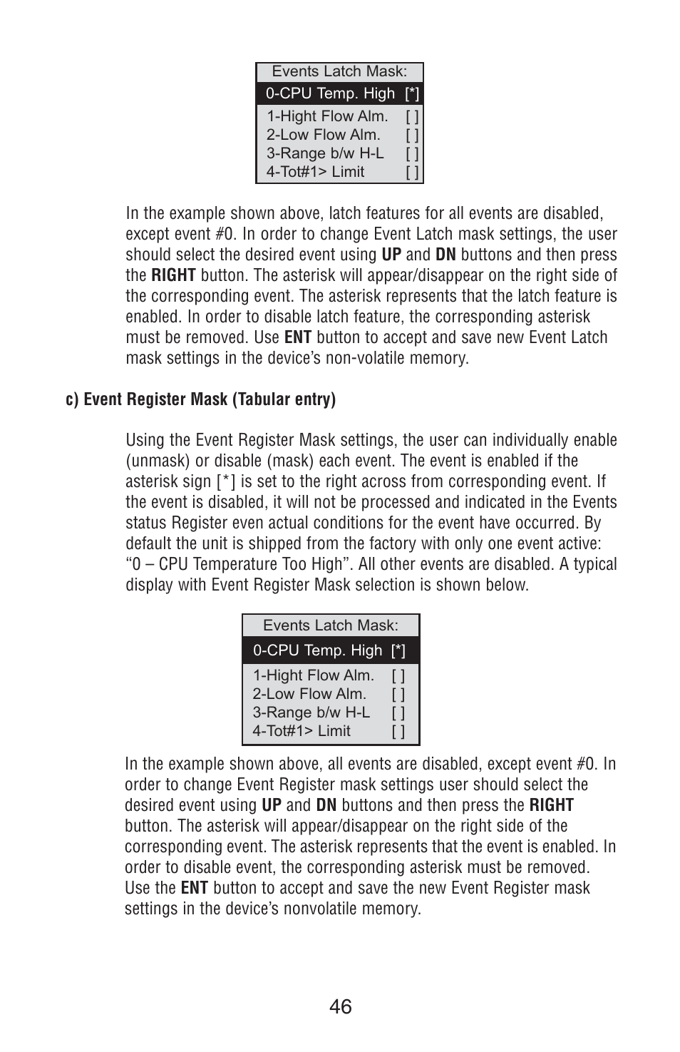 Aalborg TIO Totalizer I/O Flow Monitor/Controller User Manual | Page 50 / 98