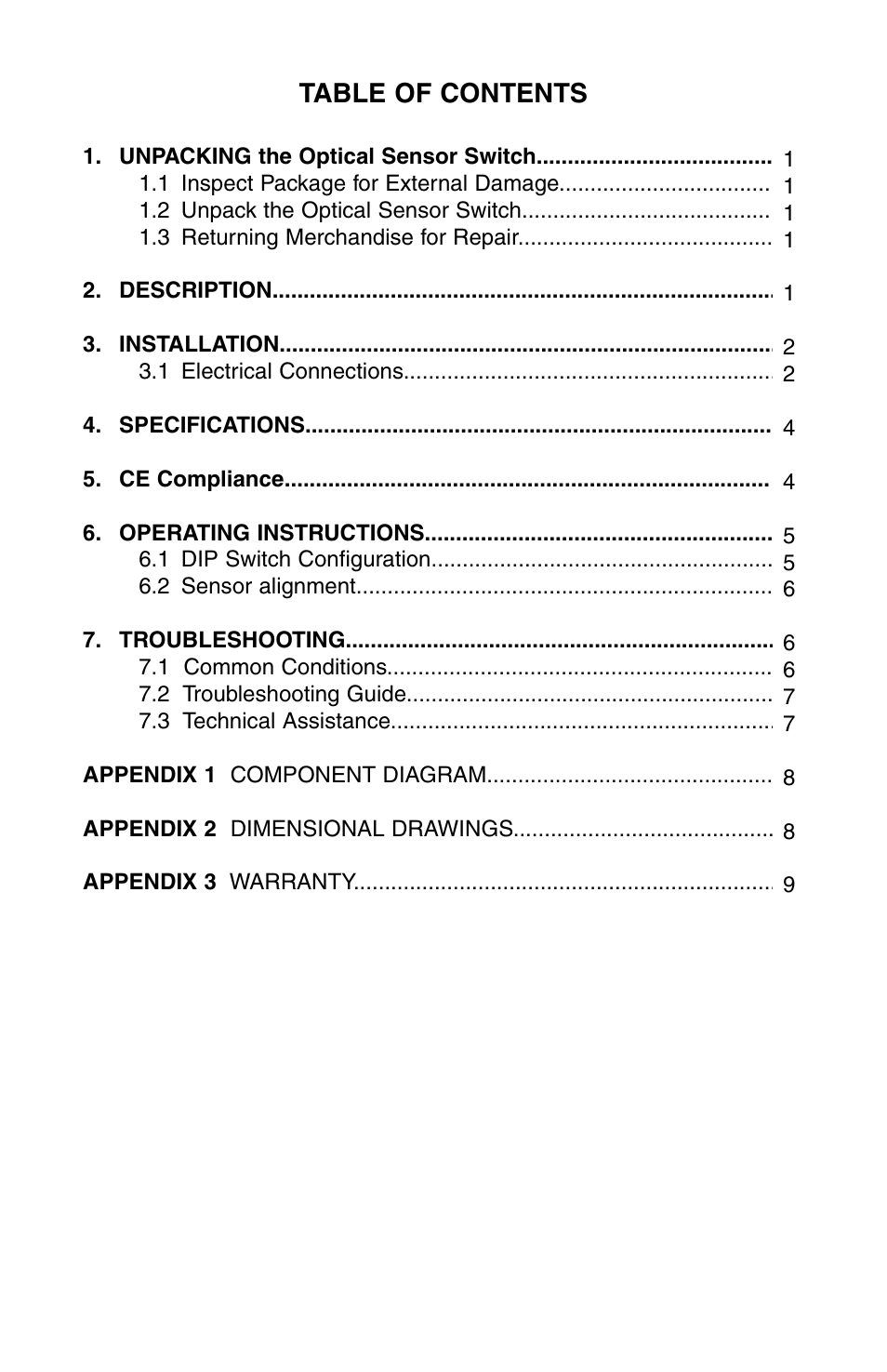 Aalborg OSS-2 Optical User Manual | Page 2 / 12