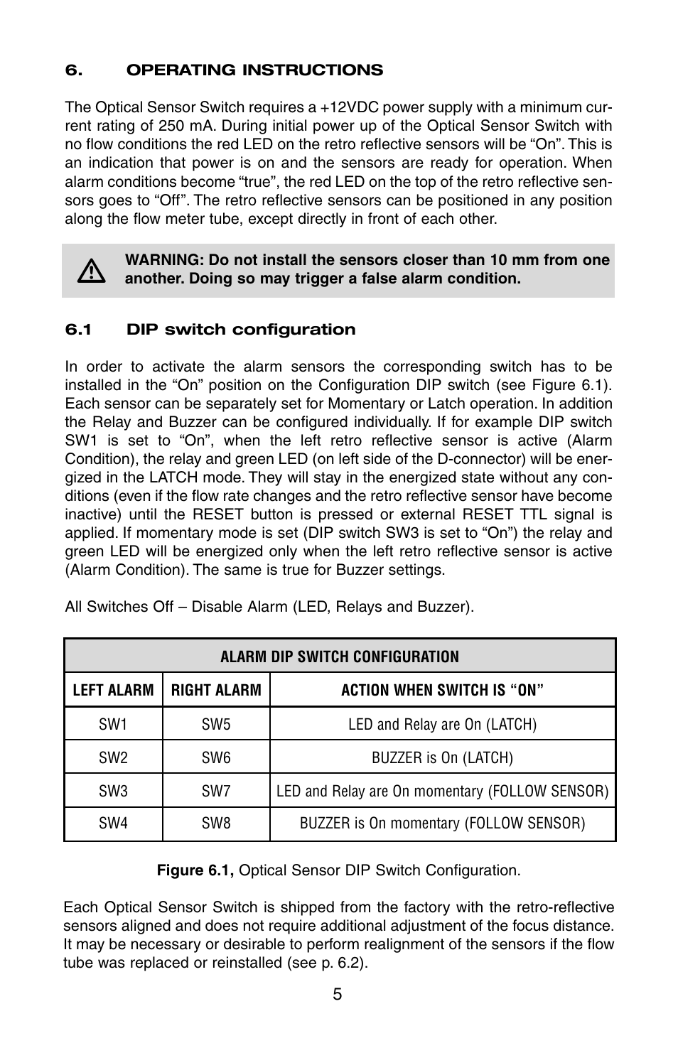 Aalborg OSS-2 Optical User Manual | Page 8 / 12