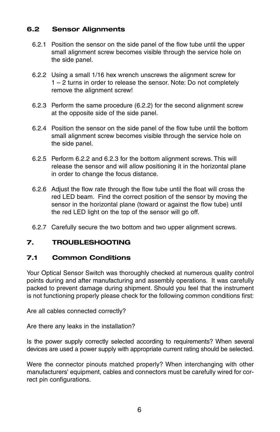 Aalborg OSS-2 Optical User Manual | Page 9 / 12