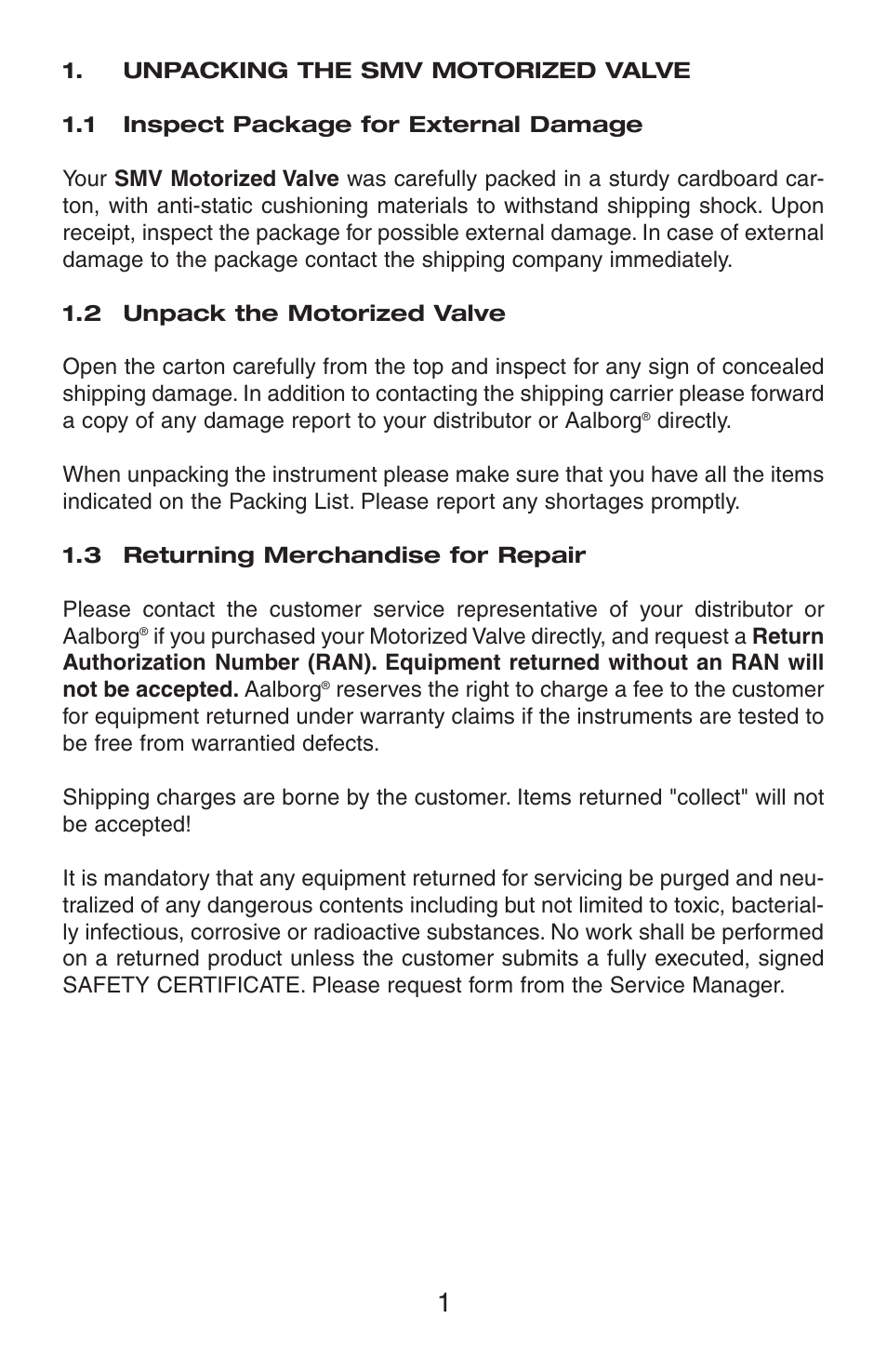 Aalborg SMV Series User Manual | Page 5 / 16