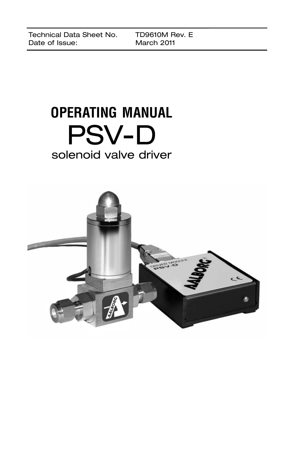Aalborg PSV-D User Manual | 16 pages