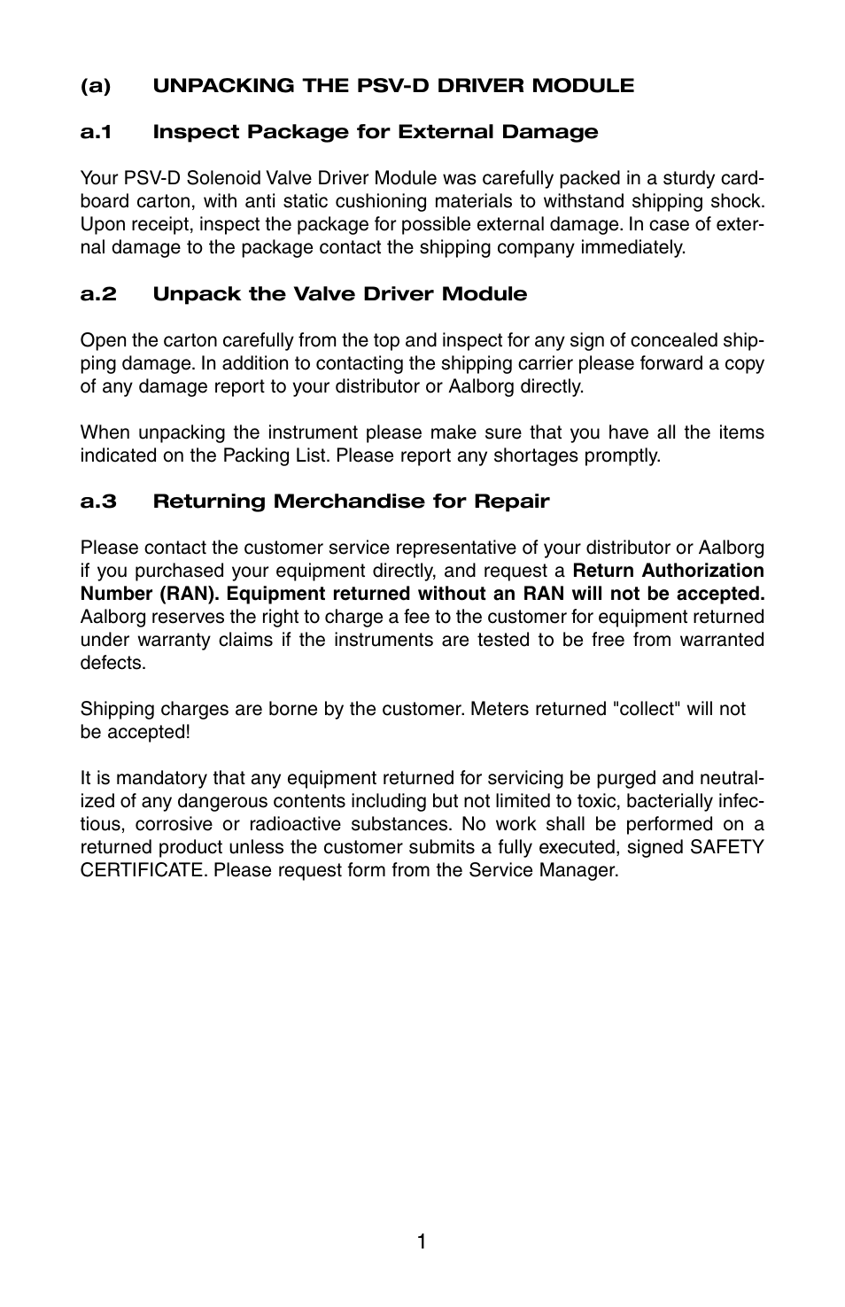 Aalborg PSV-D User Manual | Page 4 / 16