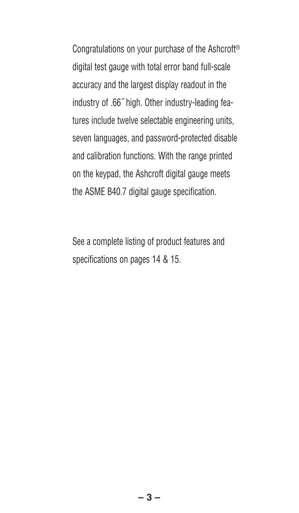 Ashcroft 2084 Precision Digital Test Gauges User Manual | Page 3 / 20