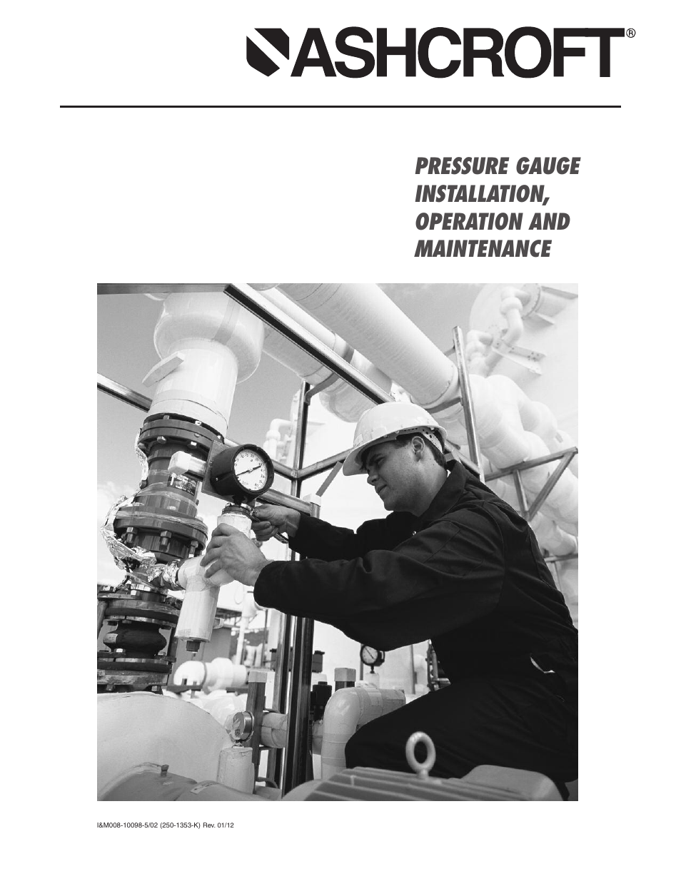 Ashcroft 1036 Gauge with 1037 Fitting User Manual | 20 pages