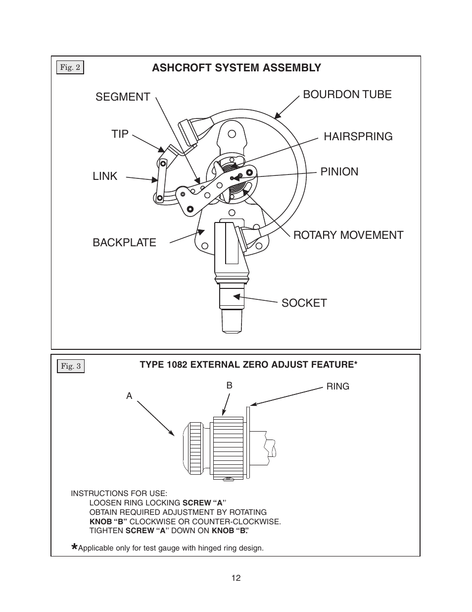 Ashcroft 1495 - Low Pressure Receiver Gauge User Manual | Page 12 / 20