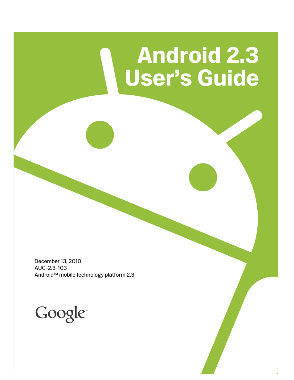 Samsung Android 2.3 User Manual | 380 pages