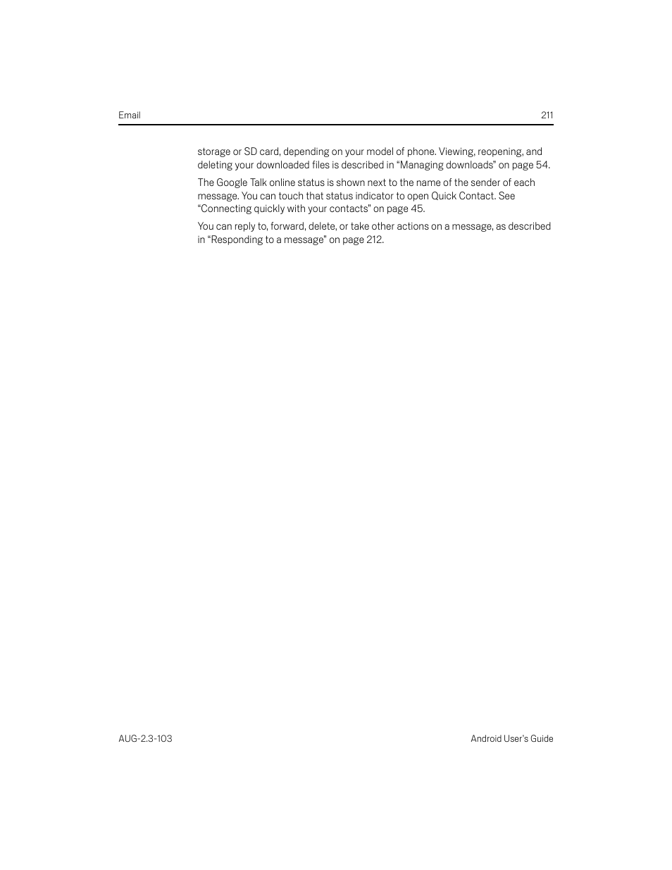 Samsung Android 2.3 User Manual | Page 211 / 380