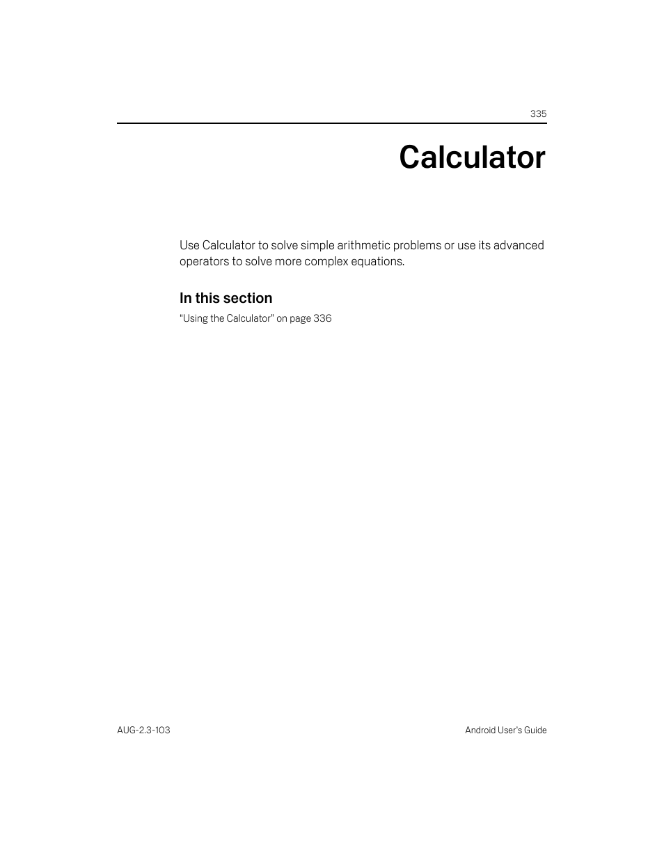 Calculator, Calculator 335 | Samsung Android 2.3 User Manual | Page 335 / 380