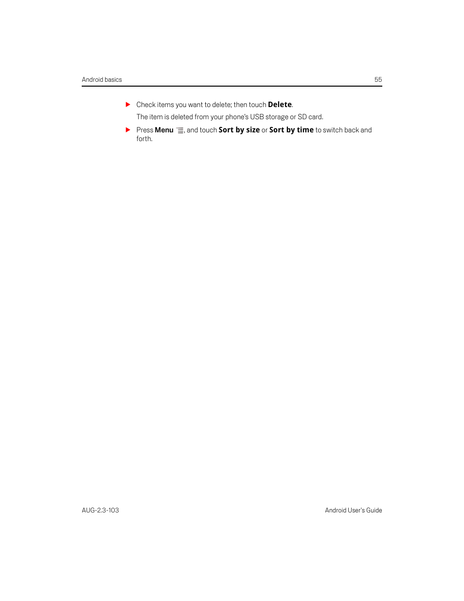 Samsung Android 2.3 User Manual | Page 55 / 380