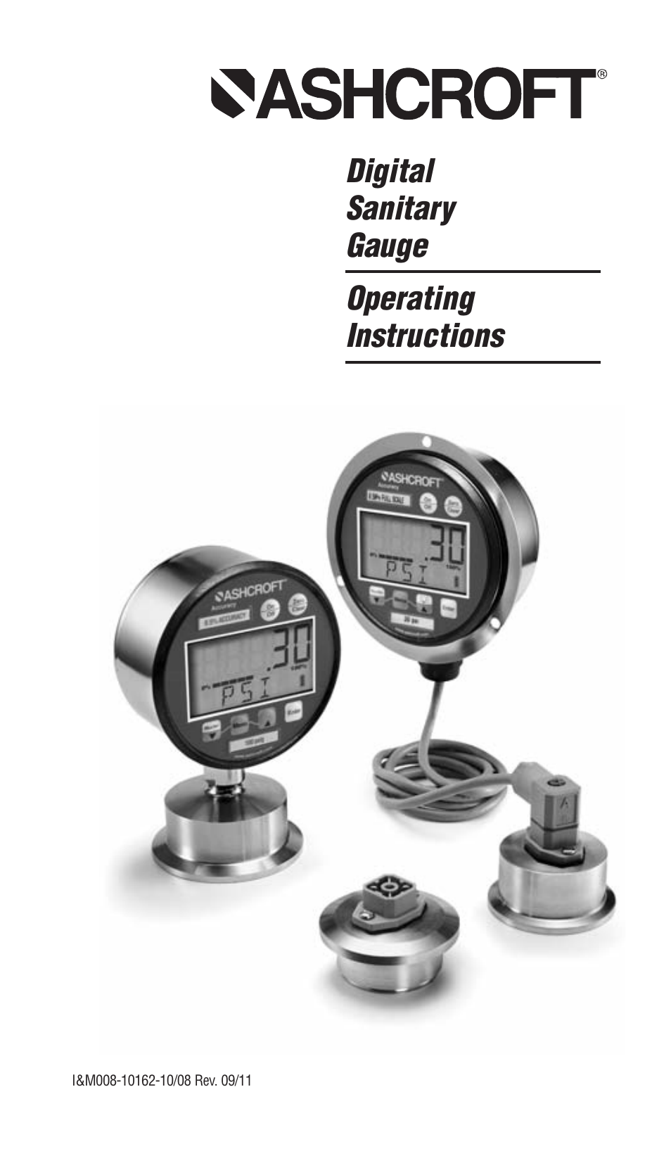 Ashcroft 2236 - Digital Sanitary Pressure Gauge User Manual | 32 pages