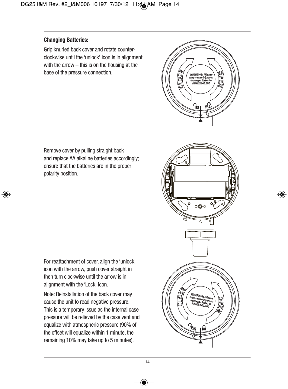 Ashcroft DG25 General Purpose Digital Gauge User Manual | Page 14 / 16