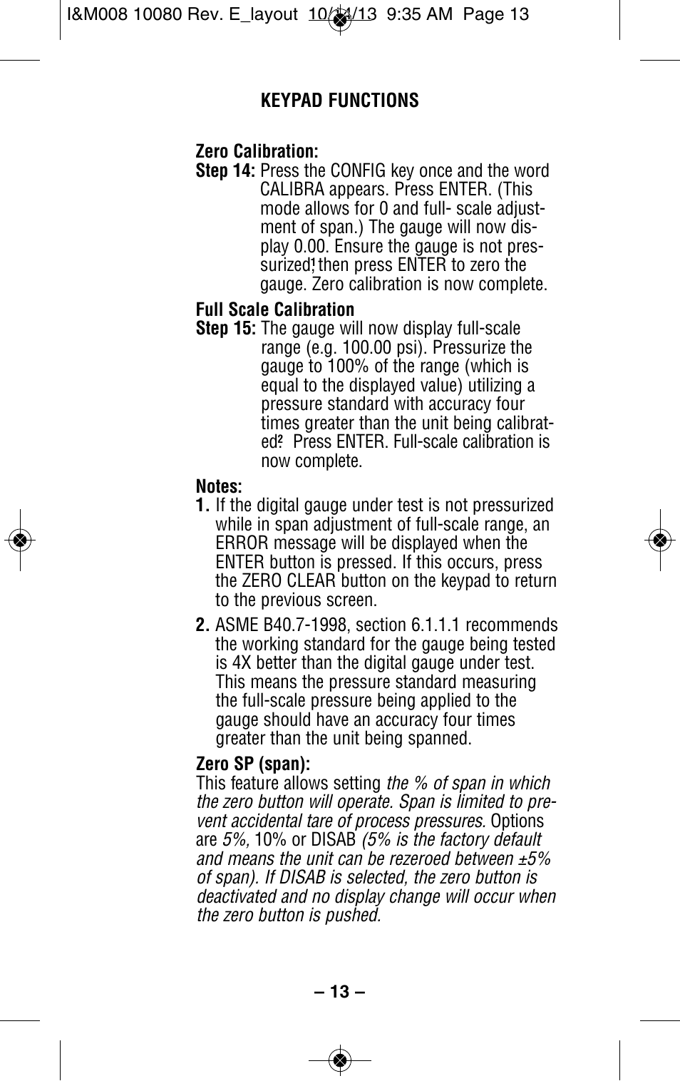 Ashcroft 2089 Precision Digital Test Gauge User Manual | Page 13 / 20