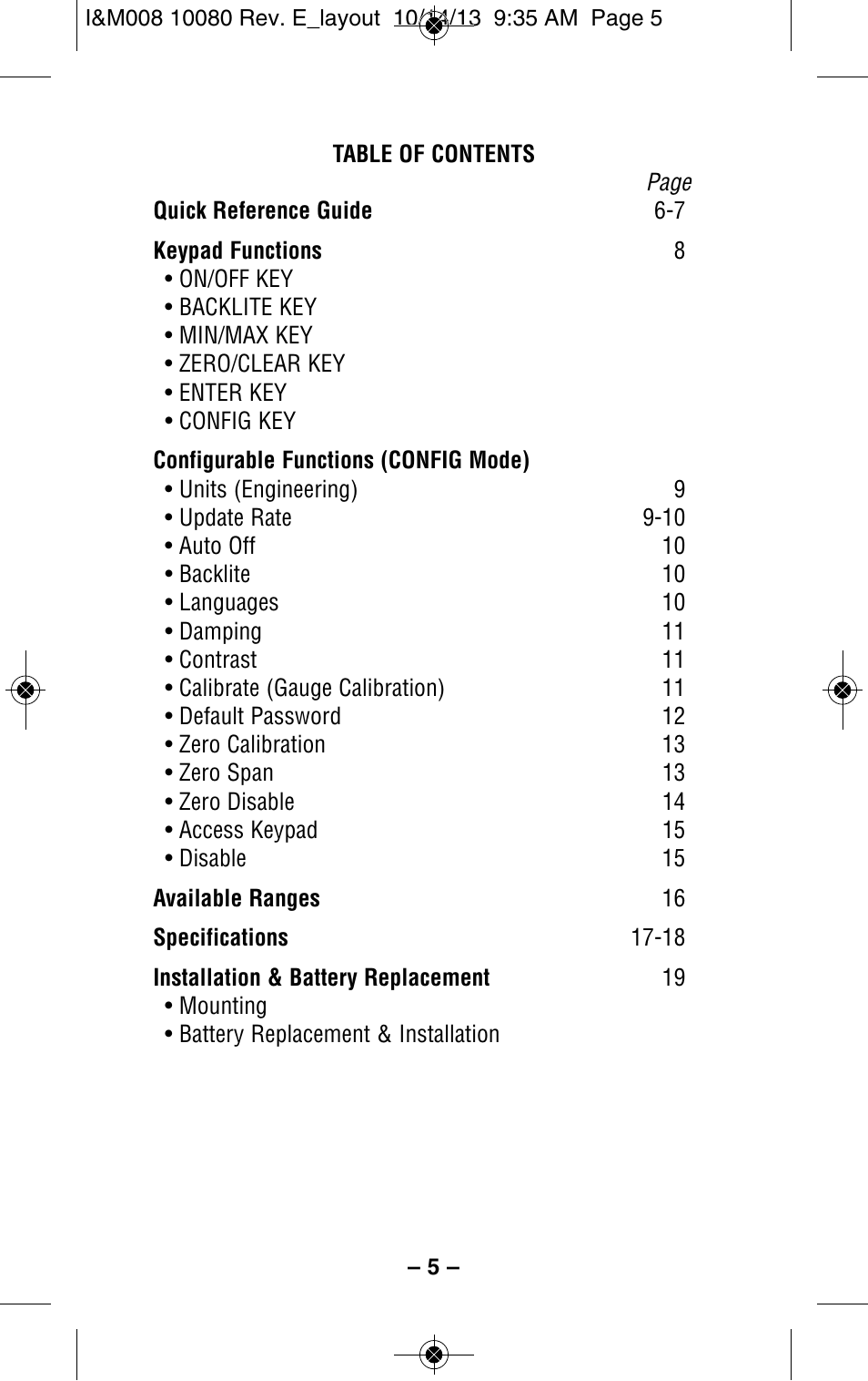 Ashcroft 2089 Precision Digital Test Gauge User Manual | Page 5 / 20