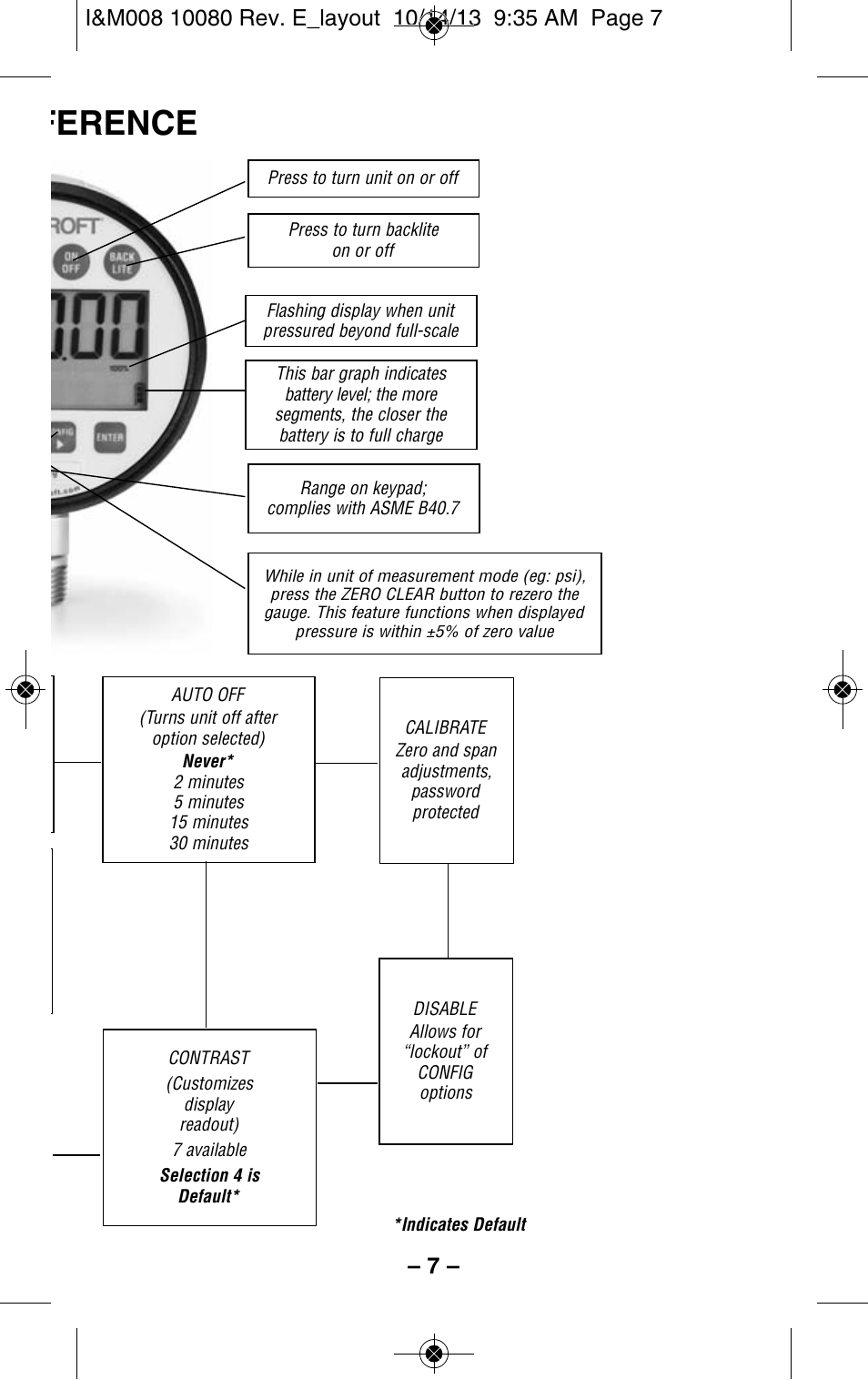 Ference | Ashcroft 2089 Precision Digital Test Gauge User Manual | Page 7 / 20