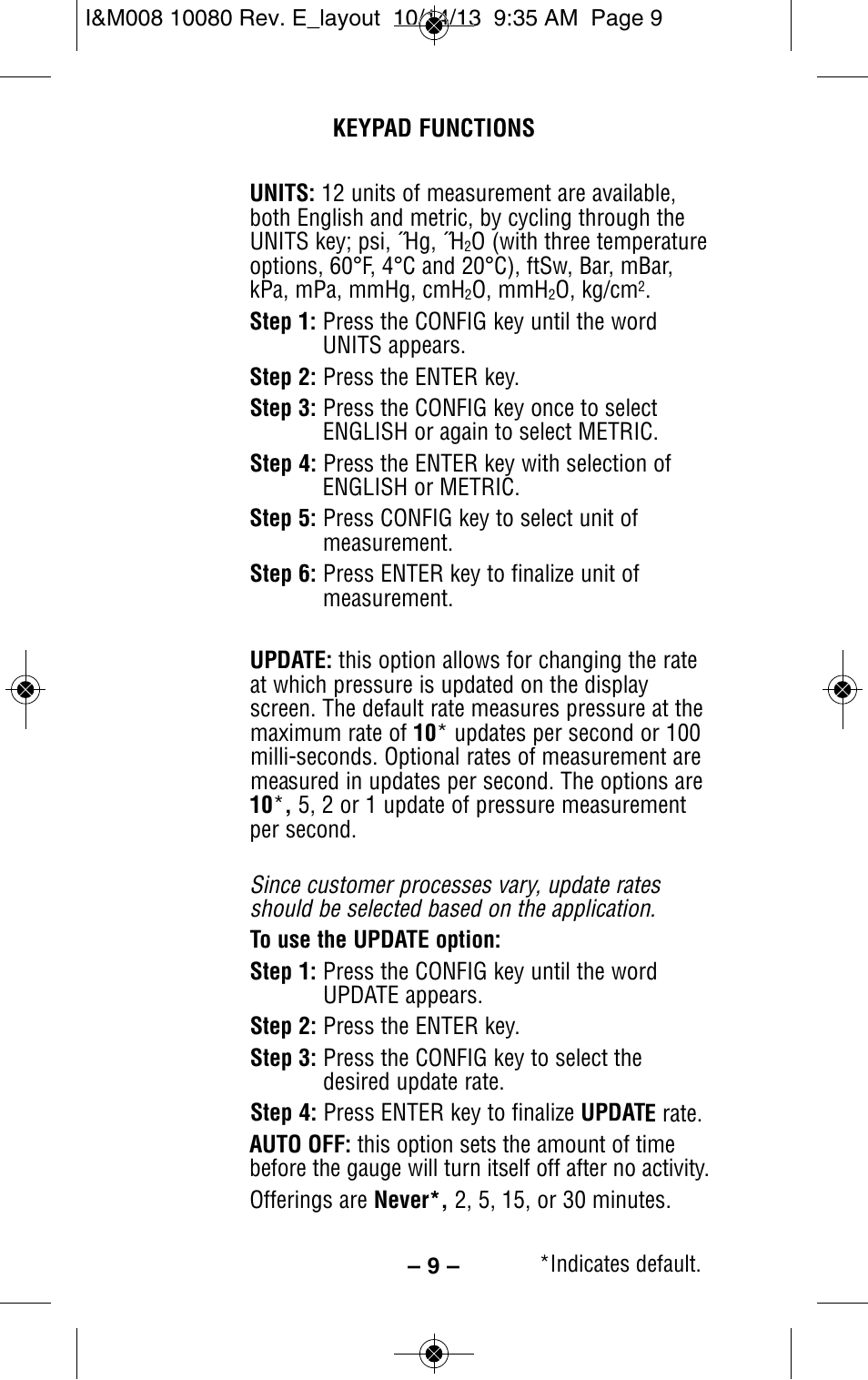 Ashcroft 2089 Precision Digital Test Gauge User Manual | Page 9 / 20