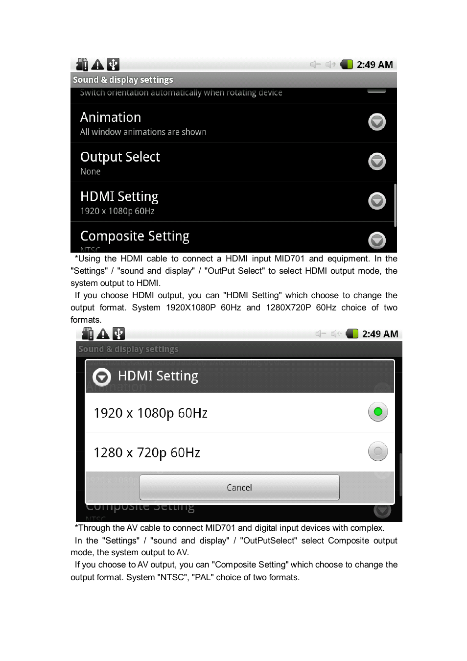 Android MID M701 User Manual | Page 13 / 32