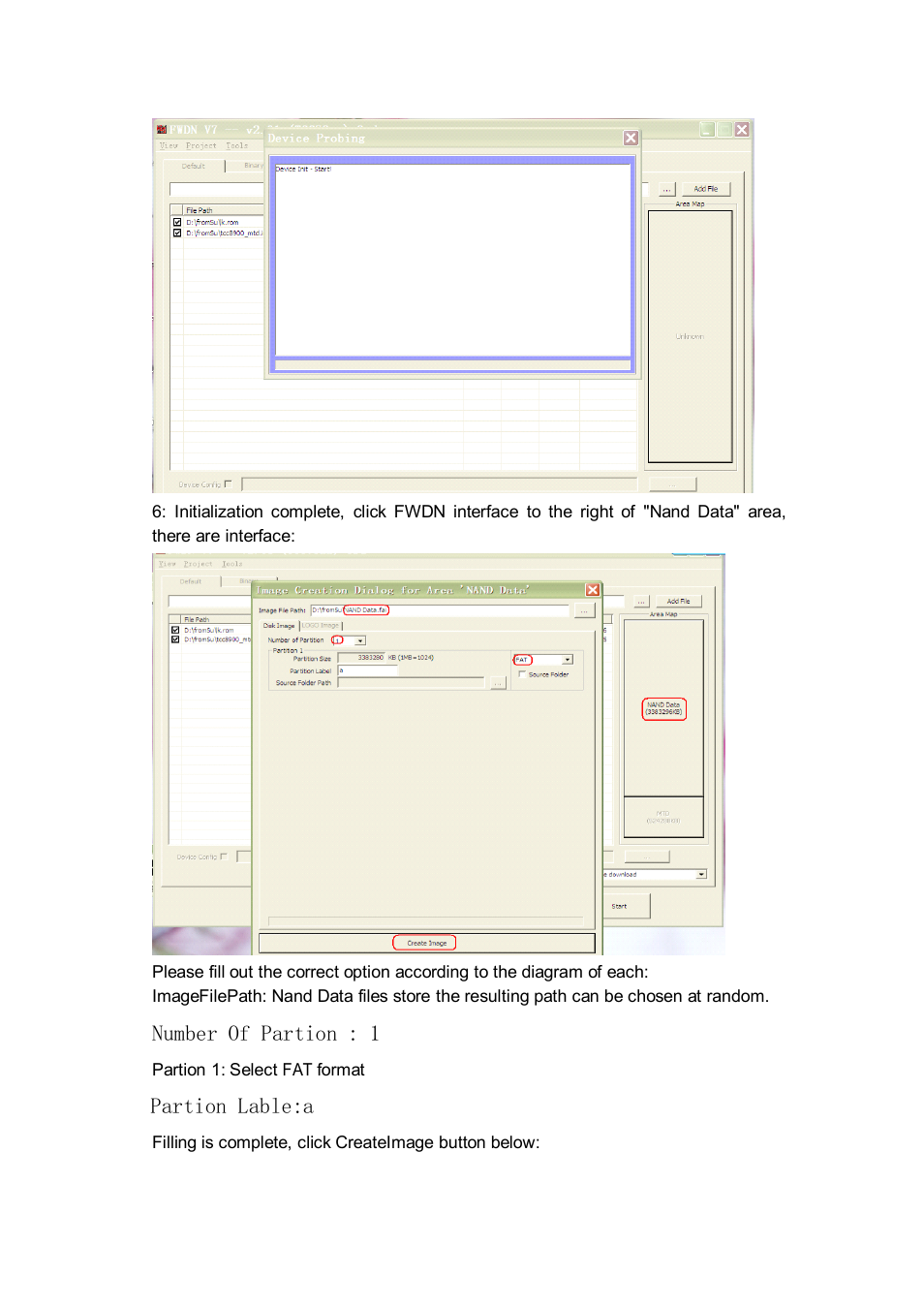 Number of partion : 1, Partion lable:a | Android MID M701 User Manual | Page 28 / 32