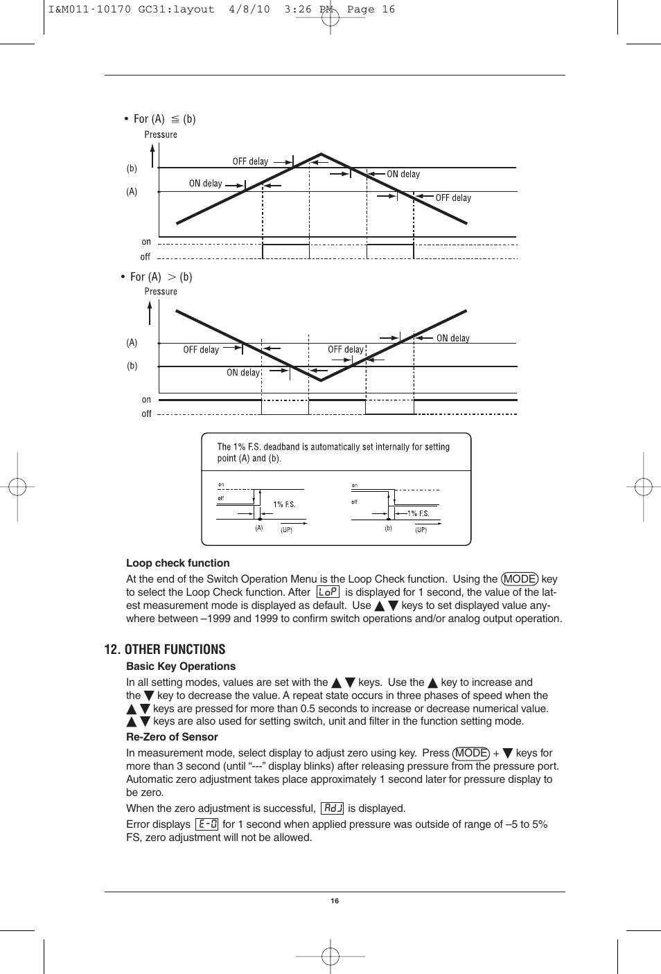 Ashcroft GC31 - Digital Pressure Sensor User Manual | Page 16 / 20