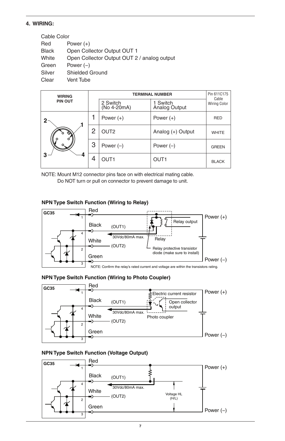 Ashcroft GC35 - Pressure Sensor User Manual | Page 7 / 20