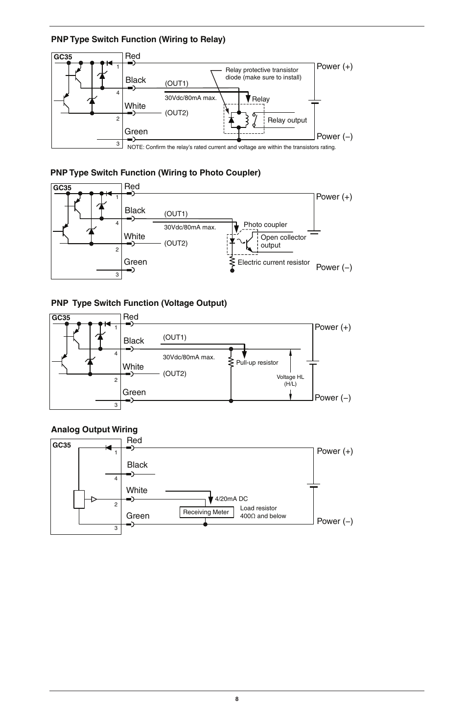 Ashcroft GC35 - Pressure Sensor User Manual | Page 8 / 20