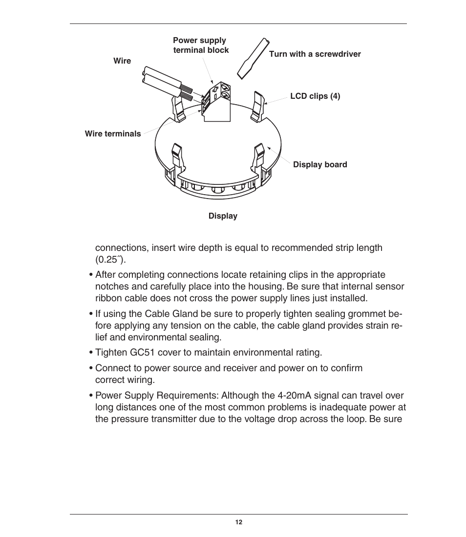 Ashcroft GC51 - Industrial Rangeable Pressure Transmitter User Manual | Page 12 / 32