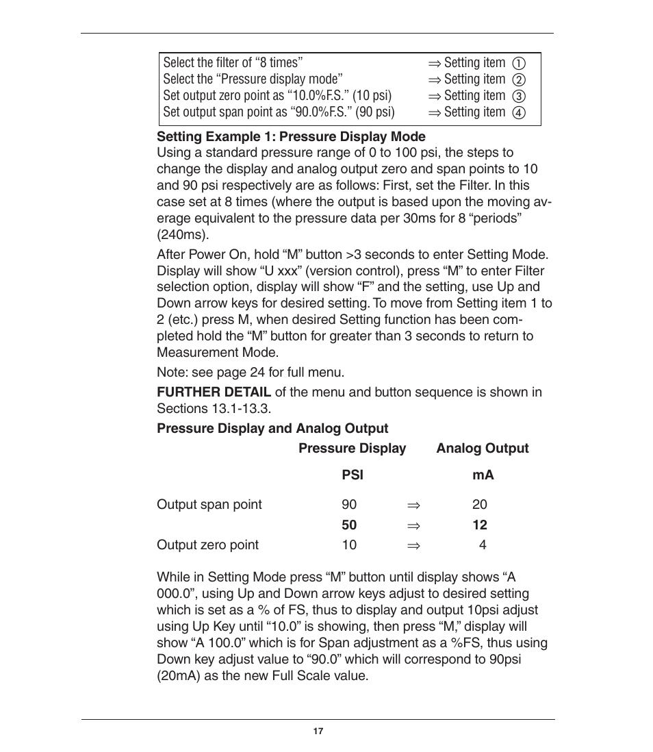 Ashcroft GC51 - Industrial Rangeable Pressure Transmitter User Manual | Page 17 / 32