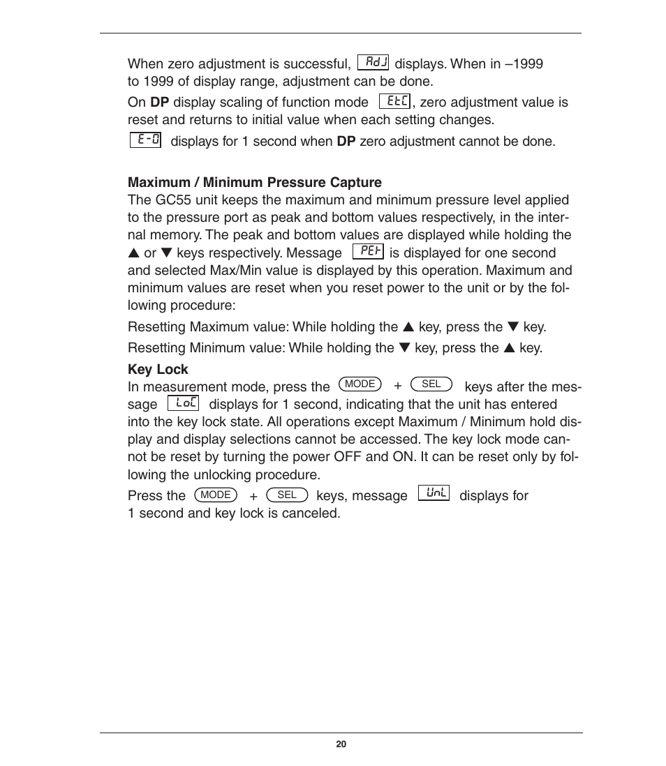 Ashcroft GC55 - Differential Pressure Transducer with Digital Display User Manual | Page 20 / 24