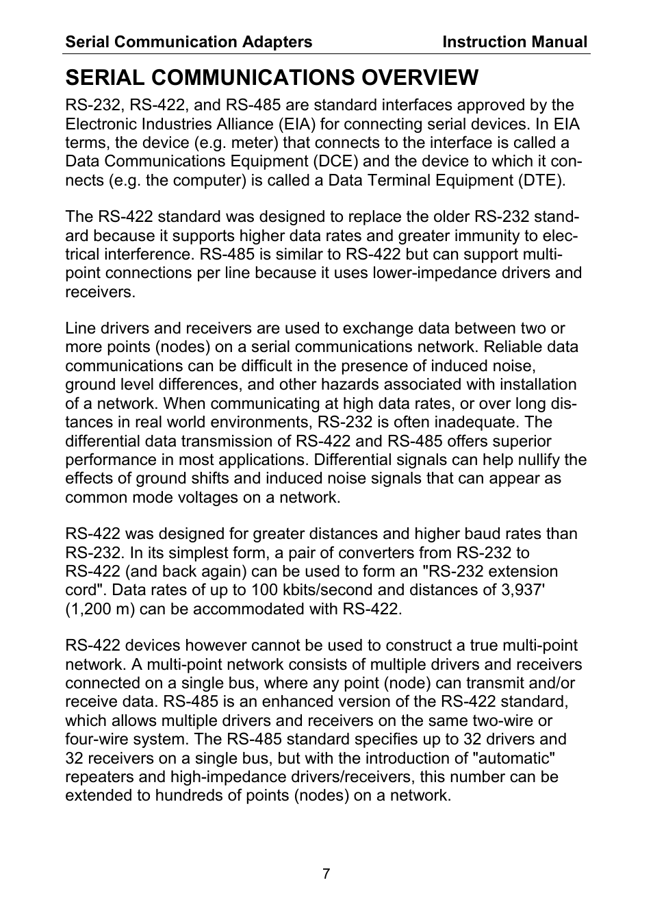 Serial communications overview | Ashcroft DM61 User Manual | Page 7 / 20