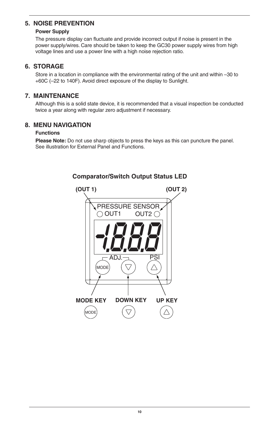 Ashcroft GC30 Ultra-Compact Differential Pressure Sensor User Manual | Page 10 / 20