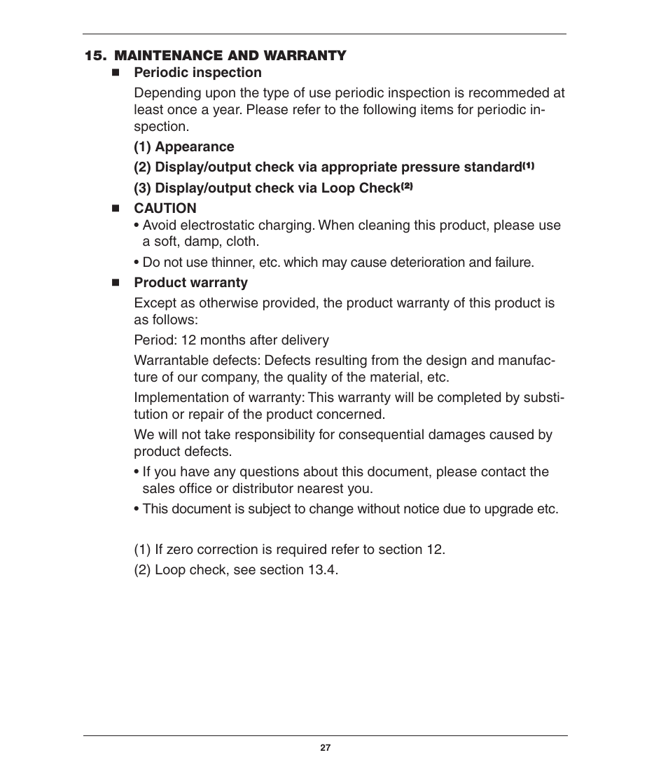 Ashcroft GC52 - Rangeable wet/wet Differential Pressure Transmitter User Manual | Page 27 / 28