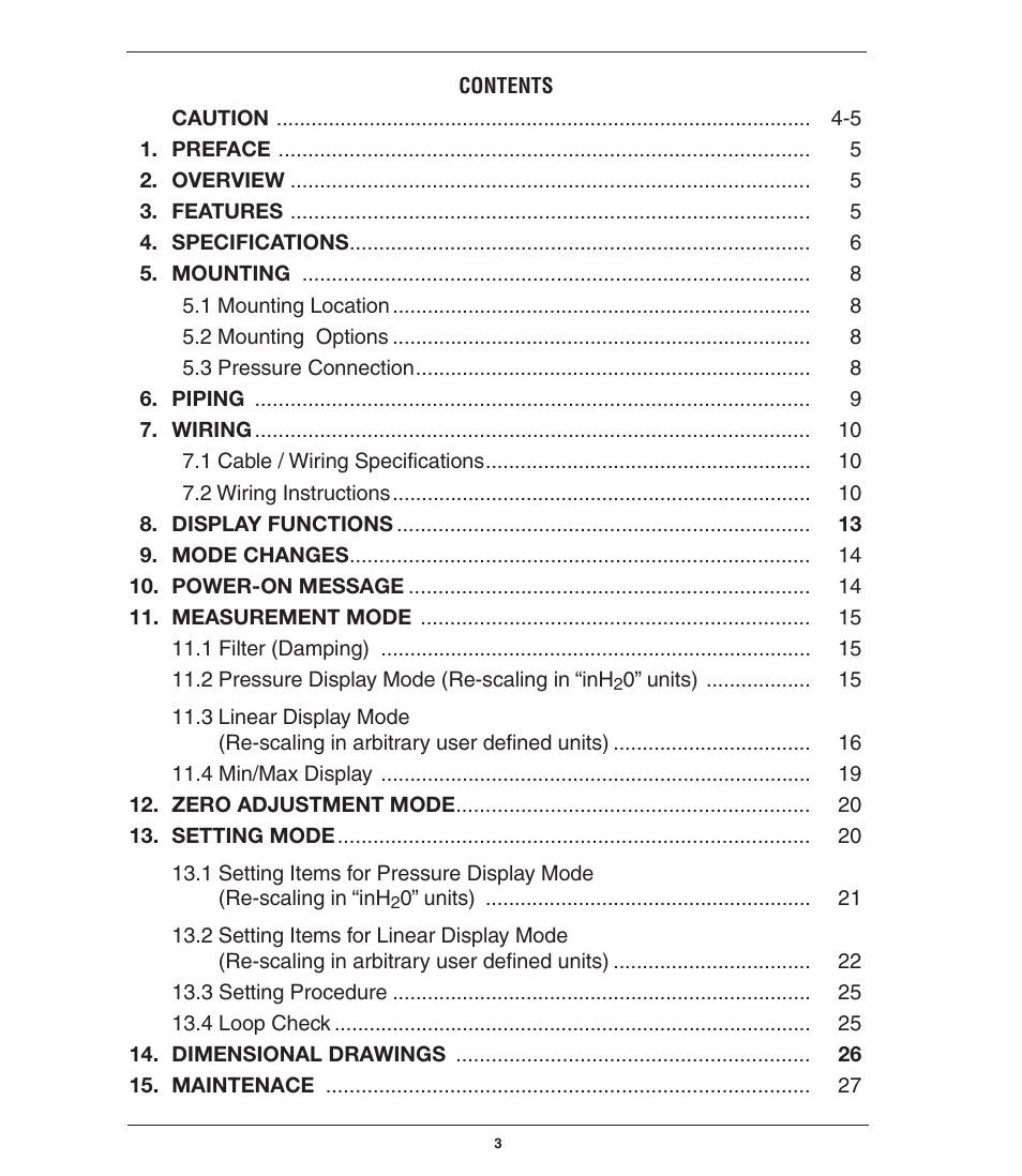 Ashcroft GC52 - Rangeable wet/wet Differential Pressure Transmitter User Manual | Page 3 / 28