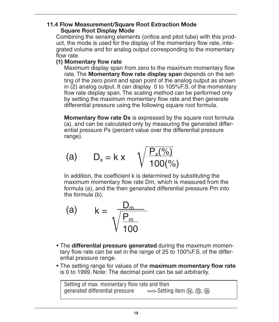 K = d, 00 p, 100 d | K x p | Ashcroft GC52 - Rangeable wet/wet Differential Pressure Transmitter User Manual | Page 19 / 40