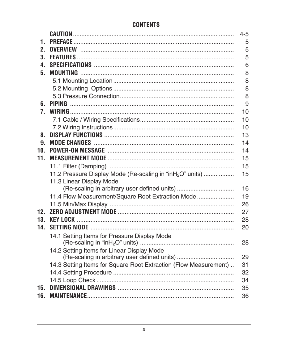 Ashcroft GC52 - Rangeable wet/wet Differential Pressure Transmitter User Manual | Page 3 / 40