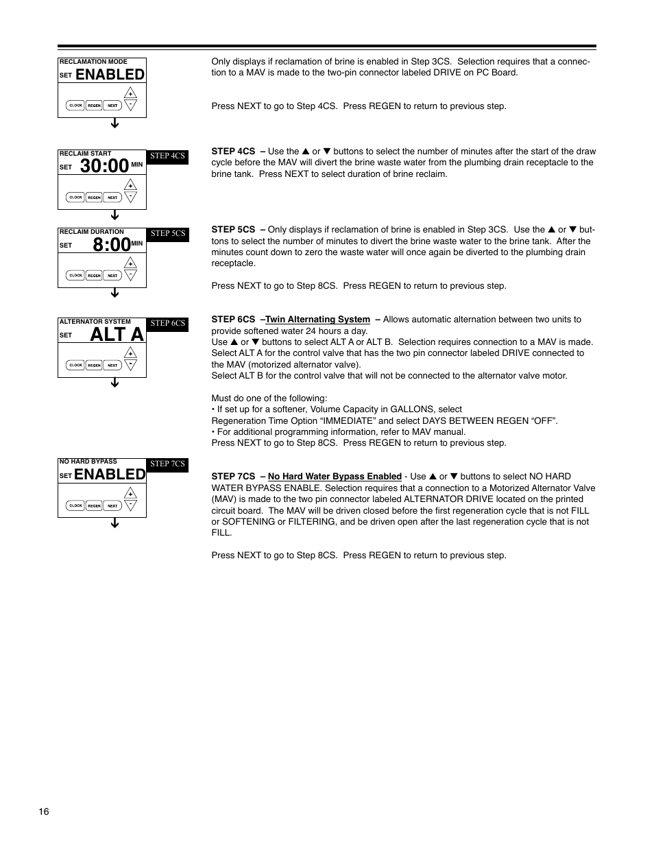 Alt a, Enabled | Hellenbrand H-125 Series User Manual | Page 16 / 40