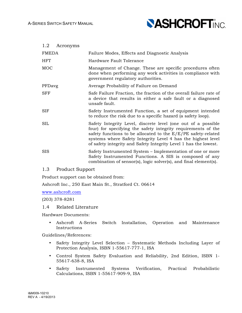 Ashcroft A Series - N4 Pressure Switch User Manual | Page 3 / 10