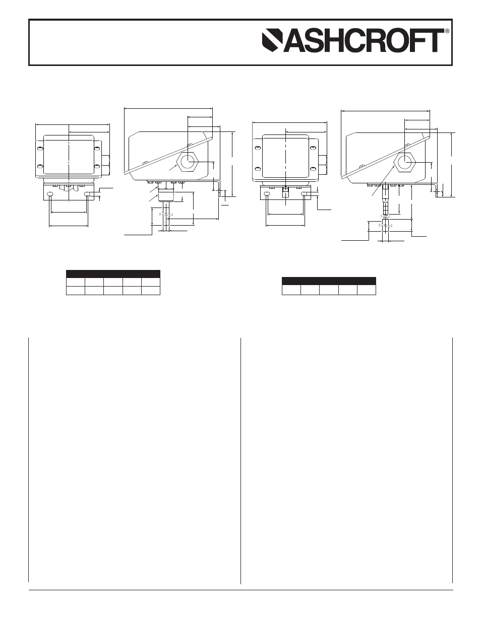 Ashcroft GT - Temperature Switches User Manual | 2 pages