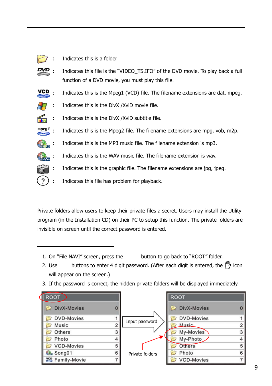Using the av playback function | Argosy Research Mobile Video HDD User Manual | Page 13 / 43