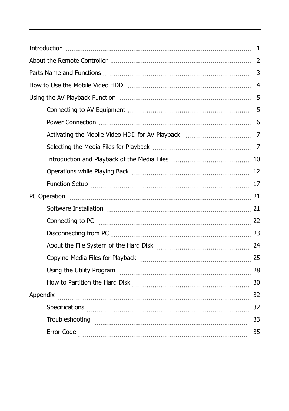 Argosy Research Mobile Video HDD User Manual | Page 3 / 43