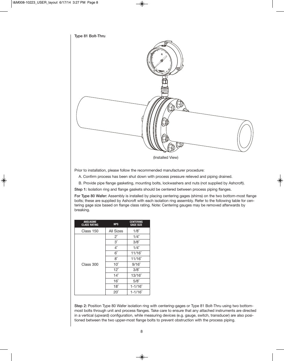 Ashcroft 80-81 - Isolation Rings User Manual | Page 8 / 12