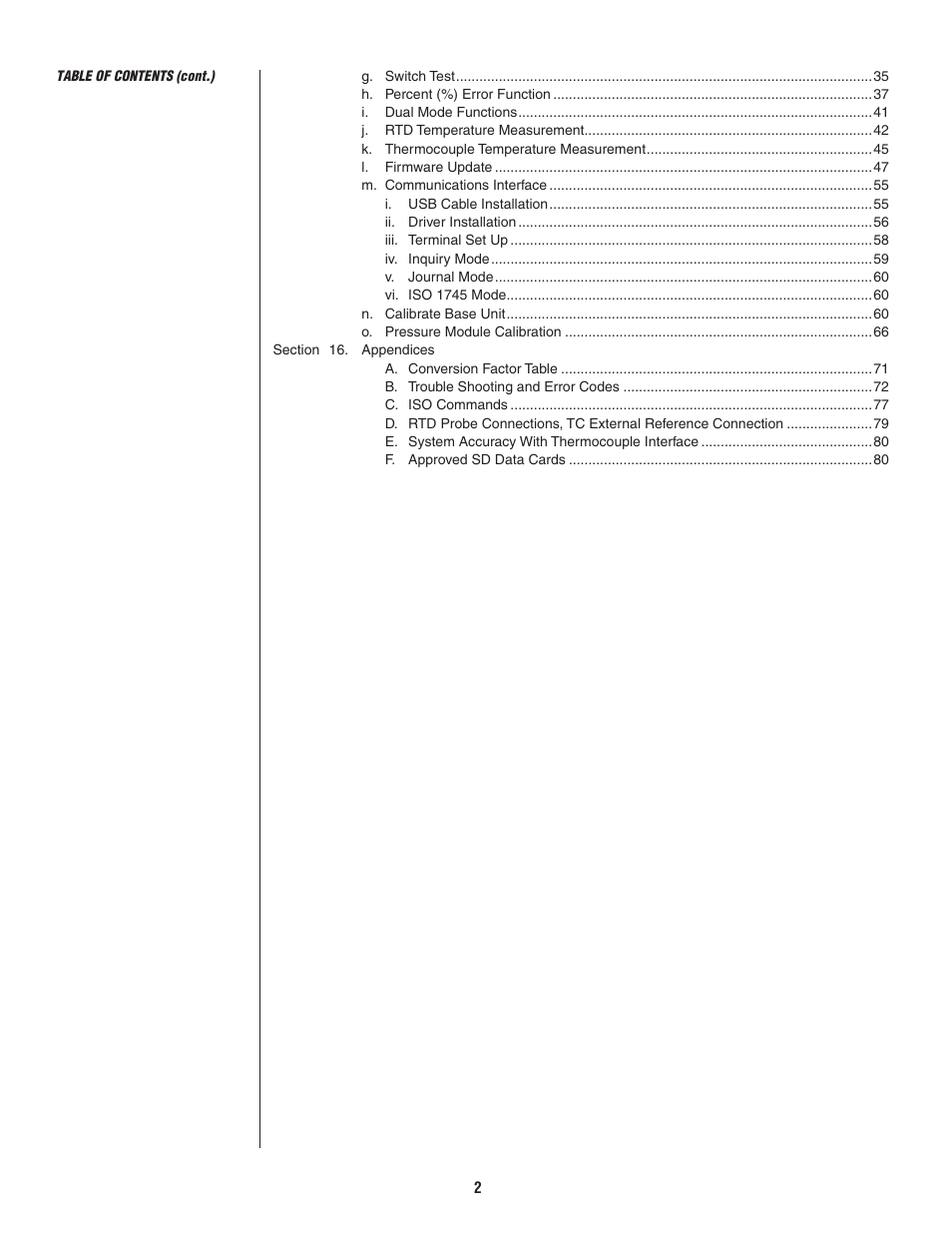 Ashcroft ATE-2 - Handheld Calibrator User Manual | Page 4 / 86